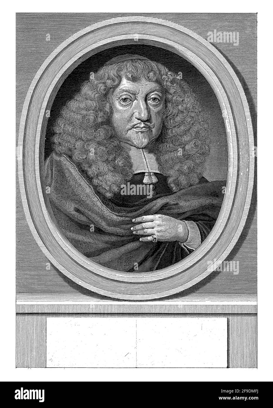 Portrait de Benjamin Engelcke, astronome et membre d'une famille importante de Danzig. Banque D'Images