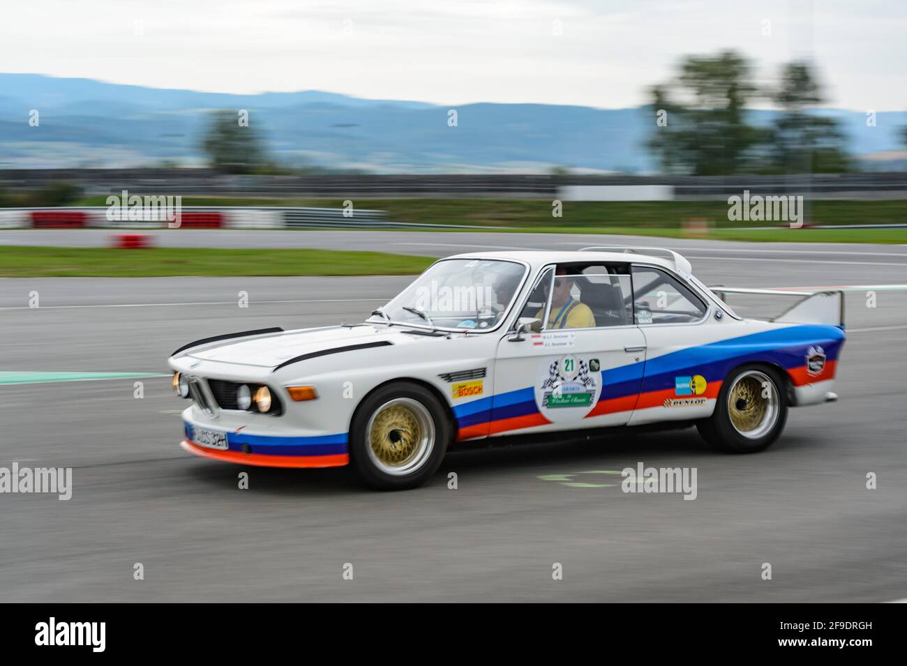 melk, autriche, 03 septembre 2015, bmw 3,0 csl coupé sur une piste au wachau classique, compétition pour les voitures d'époque Banque D'Images