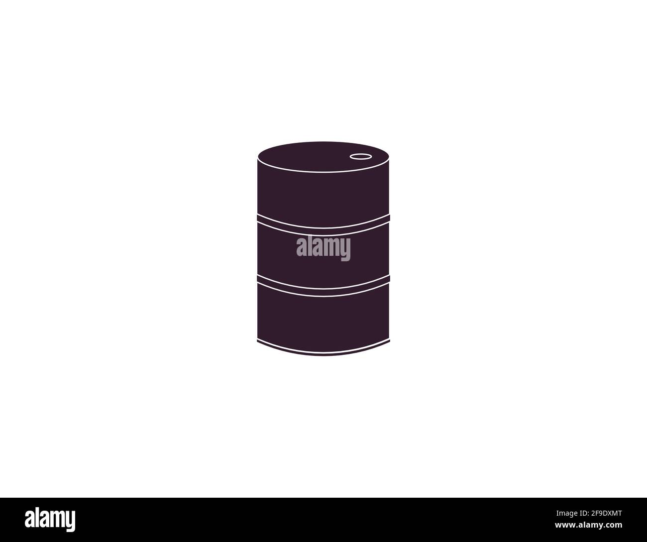Illustration vectorielle. Baril, icône de pétrole de l'industrie Illustration de Vecteur