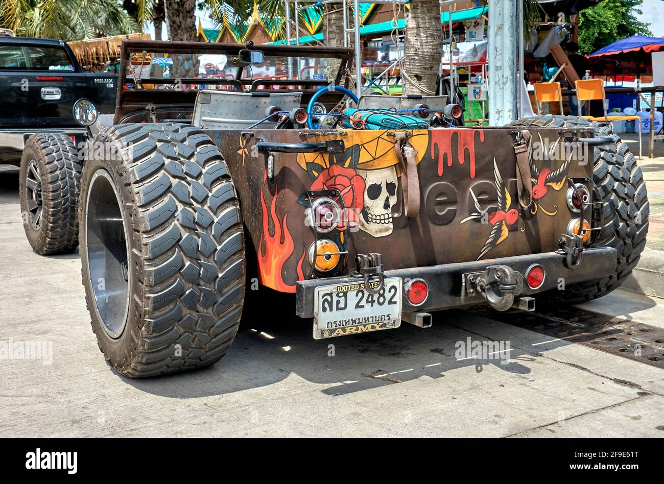 Voiture basse personnalisée Banque D'Images
