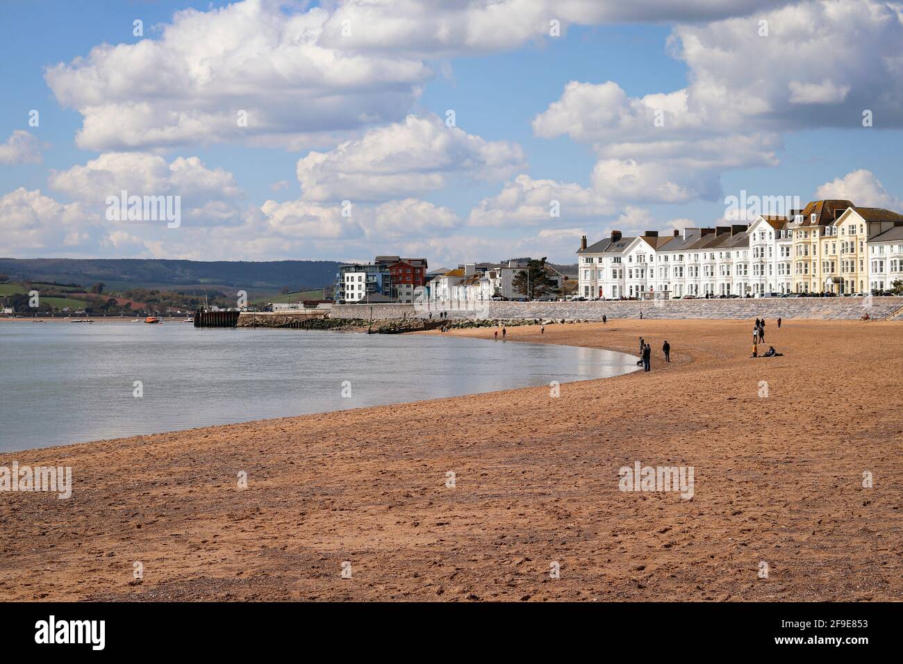 Plage d'Exmouth à Devon Banque D'Images