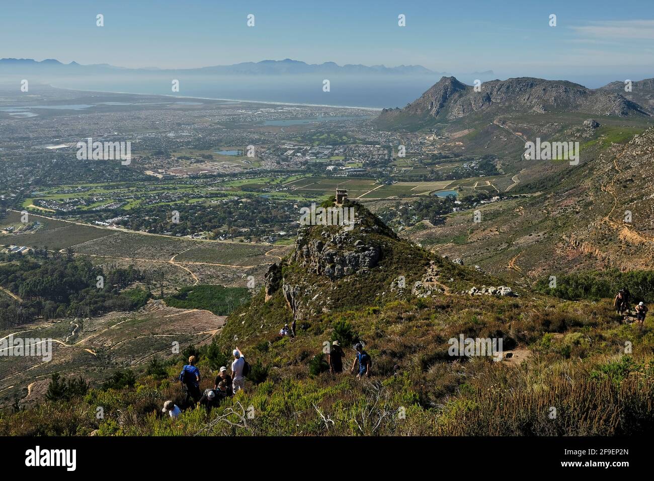 Sentier de randonnée Elephants Eye dans la réserve naturelle de SANParks silvermine, le Cap, Afrique du Sud Banque D'Images