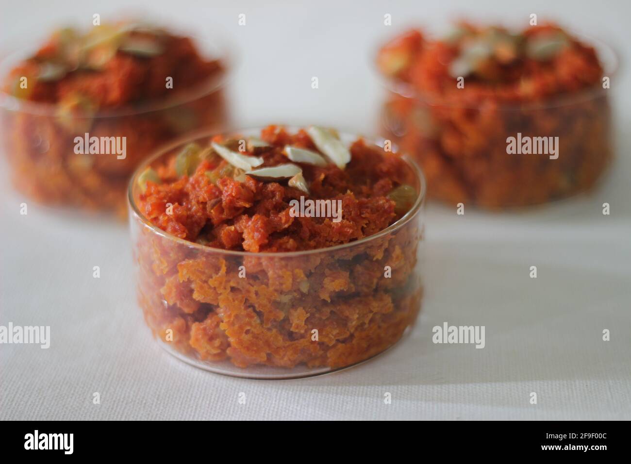 Dessert Sucre A Base De Carottes Provenant Du Sous Continent Indien Fait Avec Des Carottes Rapees Du Lait Du Sucre Et De La Cardamome Egalement Connu Sous Le Nom De Gajar Ka Halwa