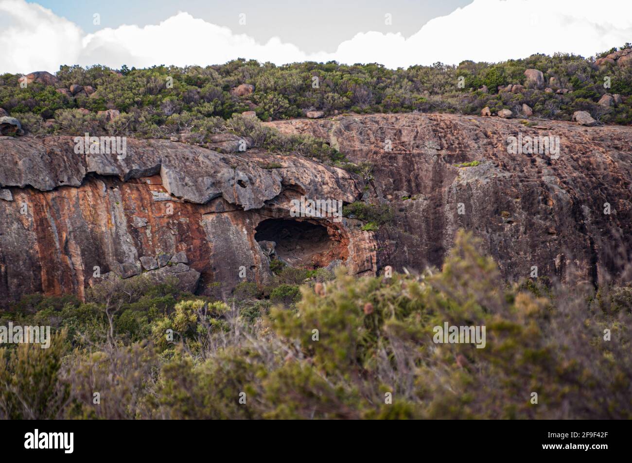 TUBES DE LAVE, PARC NATIONAL DE CAPE LE GRAND, AUSTRALIE OCCIDENTALE, AUSTRALIE Banque D'Images