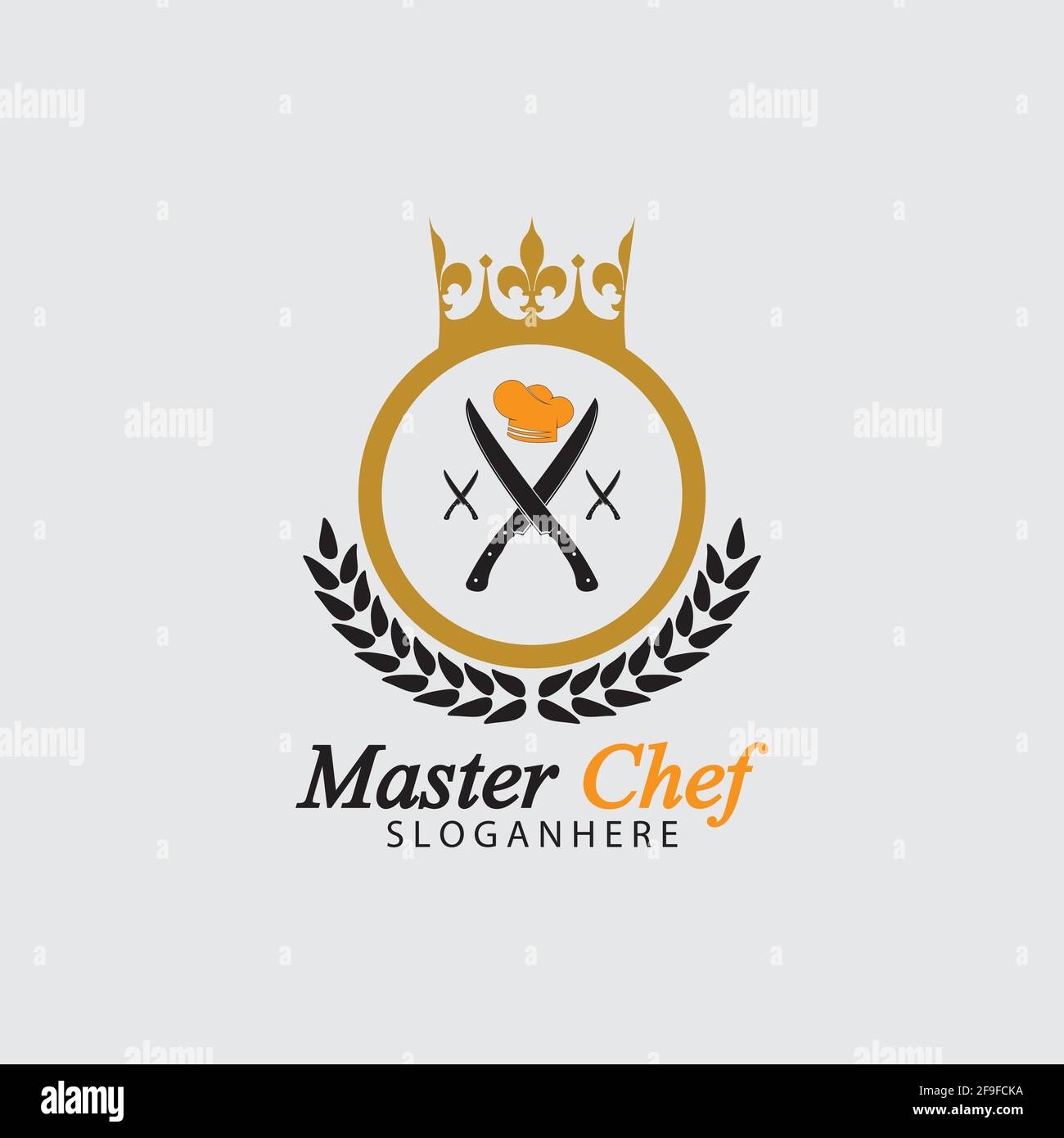 Le Chef de la conception de logo Vector Illustration Illustration de Vecteur