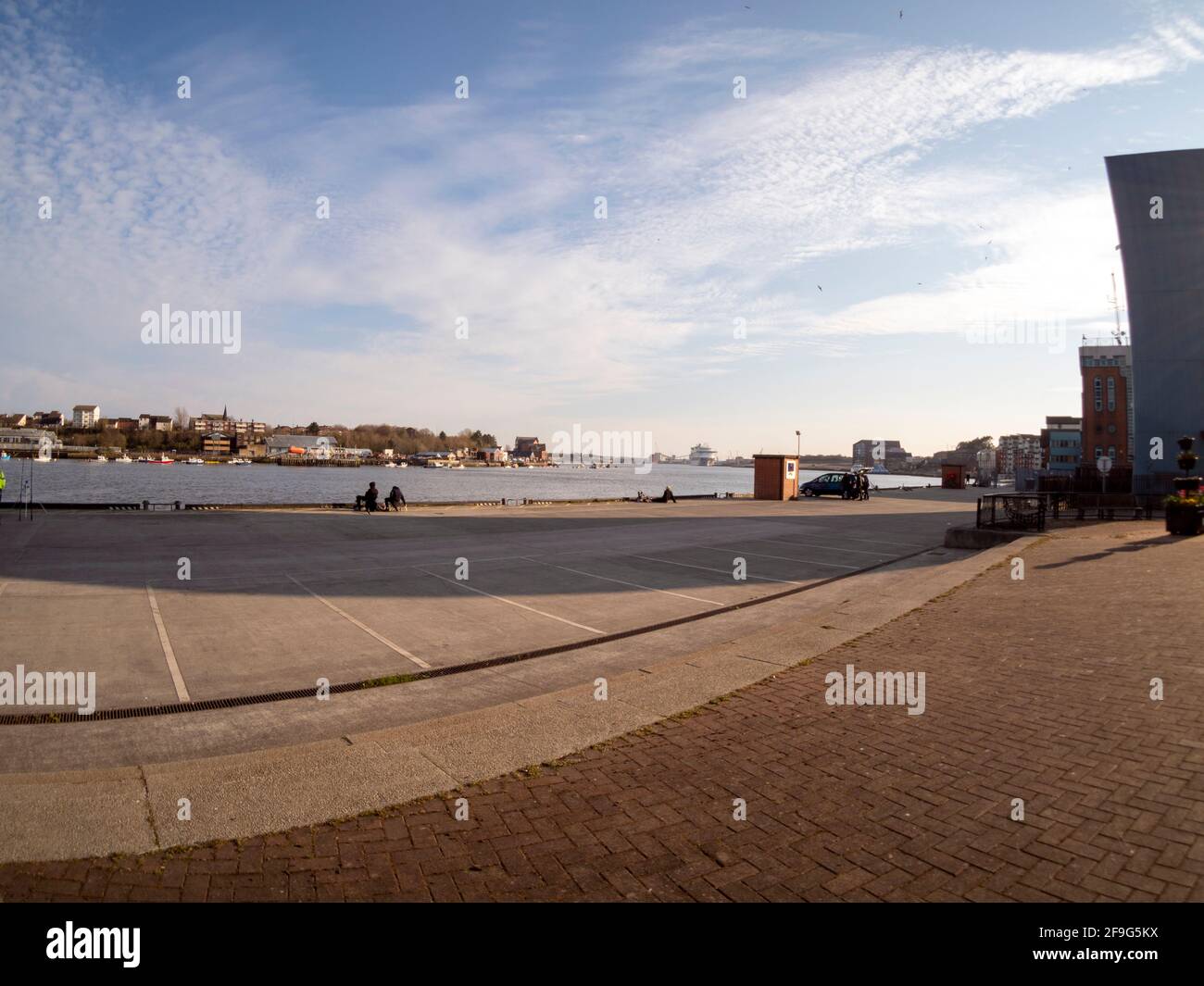La rivière Tyne de Fish Quay, North Shields, Tyne and Wear, Angleterre, Royaume-Uni, Royaume-Uni Banque D'Images