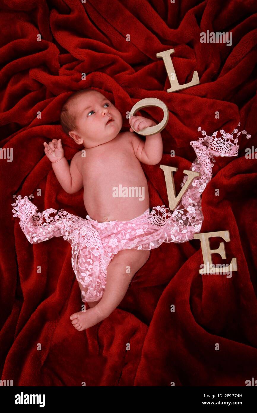 Belle Fille De Bebe Nouveau Ne Bebe Photo Stock Alamy