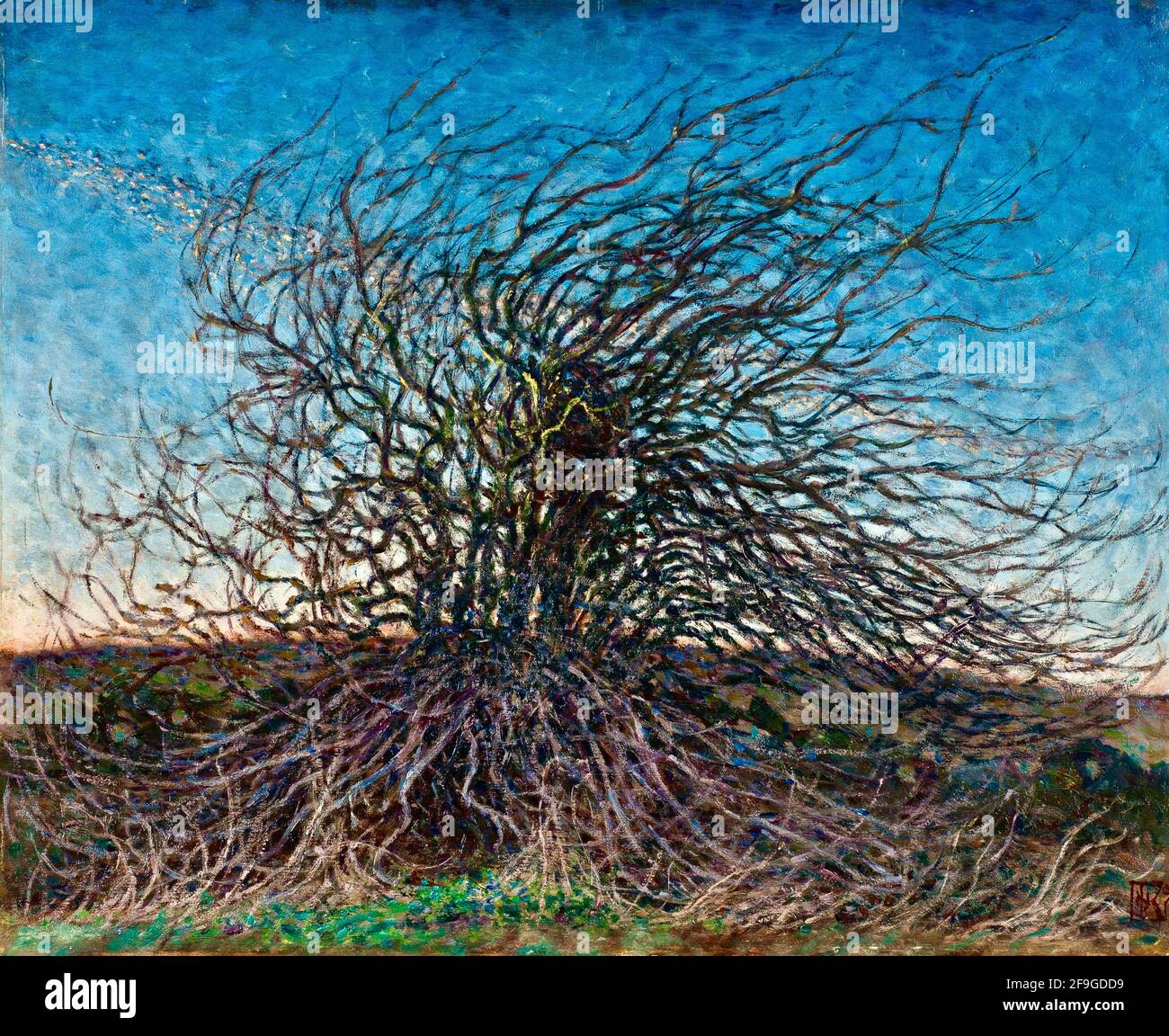 Œuvre de Nils Kreuger intitulée Vårafton Banque D'Images