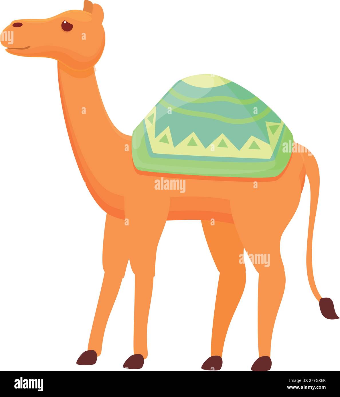 Icône animal de chameau. Dessin animé de Camel animal vecteur icône pour le web design isolé sur fond blanc Illustration de Vecteur