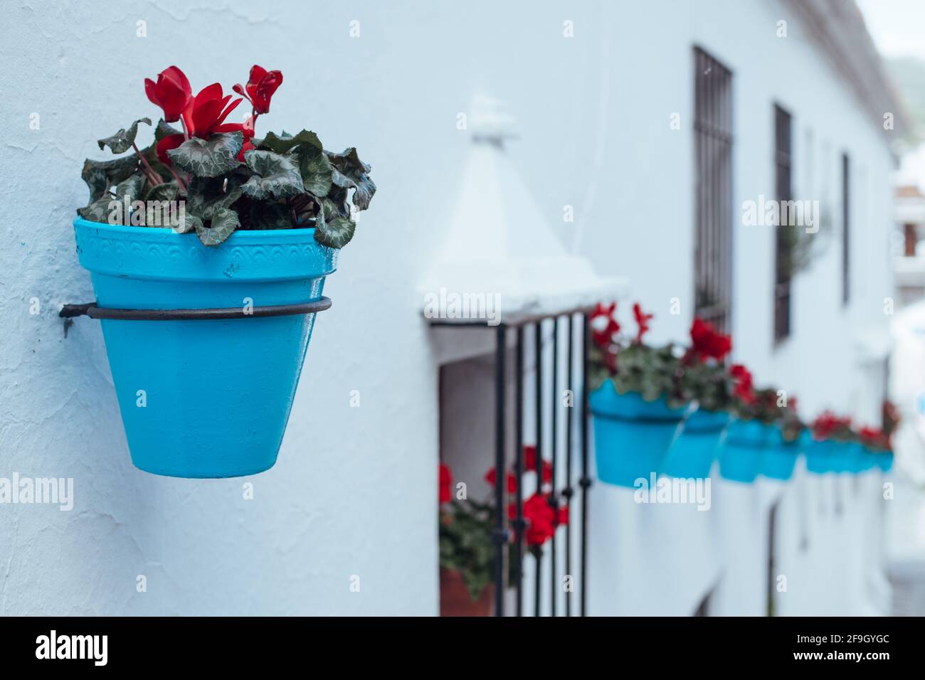 Décoration. Détails de la décoration de la ville de Mijas. Banque D'Images