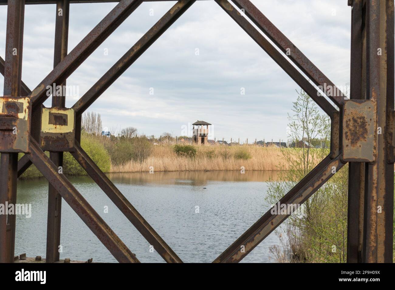 Breendonk - Belgique - 16 avril 2021 : le fort Breendonk a servi de camp de concentration pendant la Seconde Guerre mondiale Banque D'Images