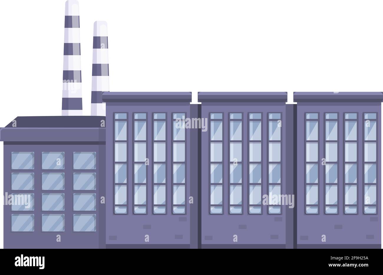 Icône de construction d'usine de production de filetage. Dessin animé de l'usine de production de filetage construit icône de vecteur pour la conception de Web isolée sur fond blanc Illustration de Vecteur