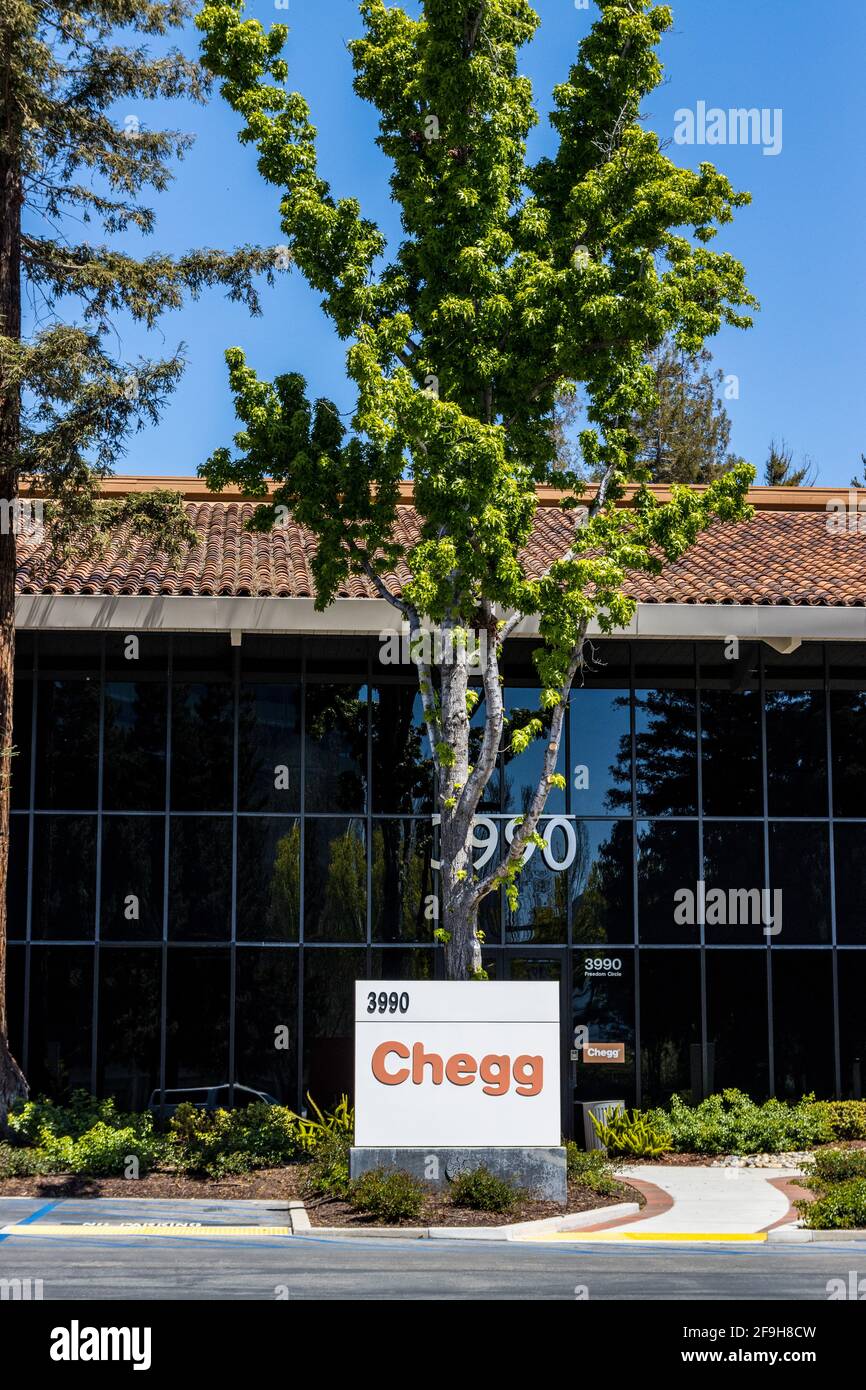 Chegg société de technologie éducative à Santa Clara en Californie le silicium Valley États-Unis Banque D'Images
