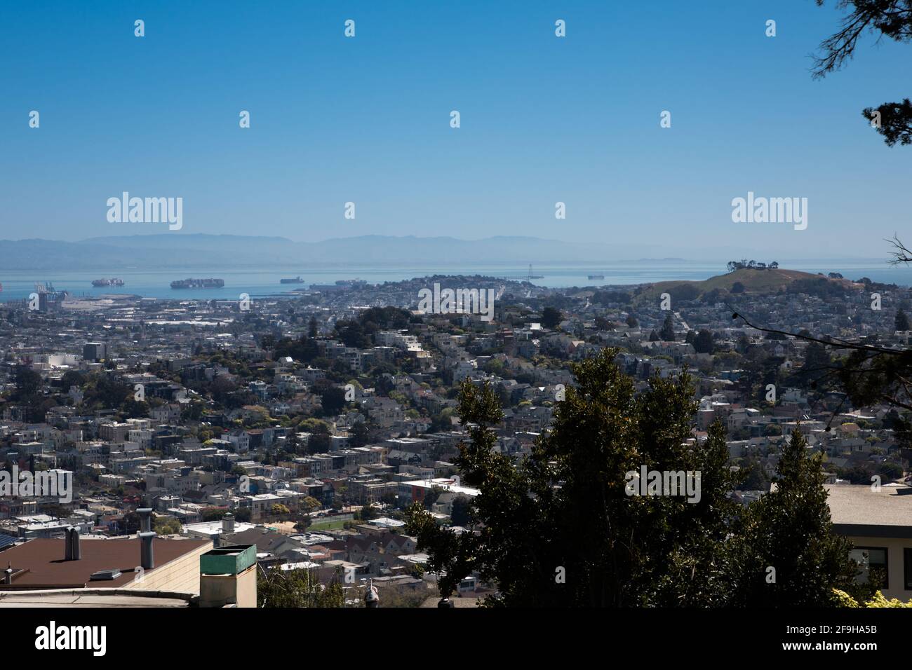 San Francisco et la baie du Mont Olympe Banque D'Images