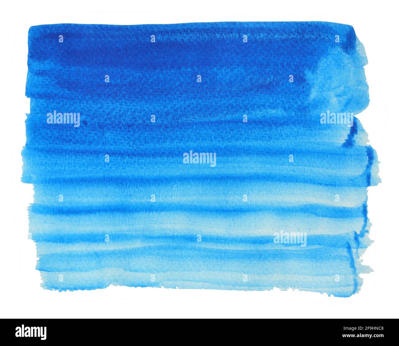 Dégradé de couleurs de l'obscur au clair , de bleuissement de la circulation sur la surface blanche , Illustration résumé et arrière-plan lumineux de la main à l'aquarelle dessiner sur papier Banque D'Images