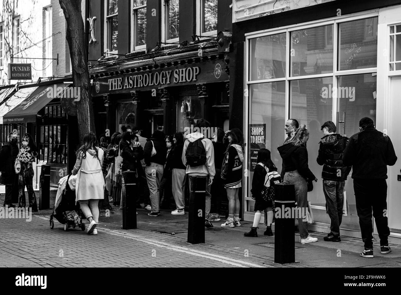 Après Lockdown London West End Soho Banque D'Images