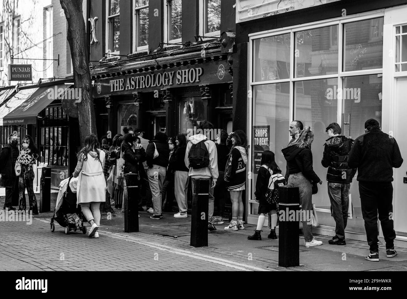Après Lockdown London West End Soho Banque D'Images