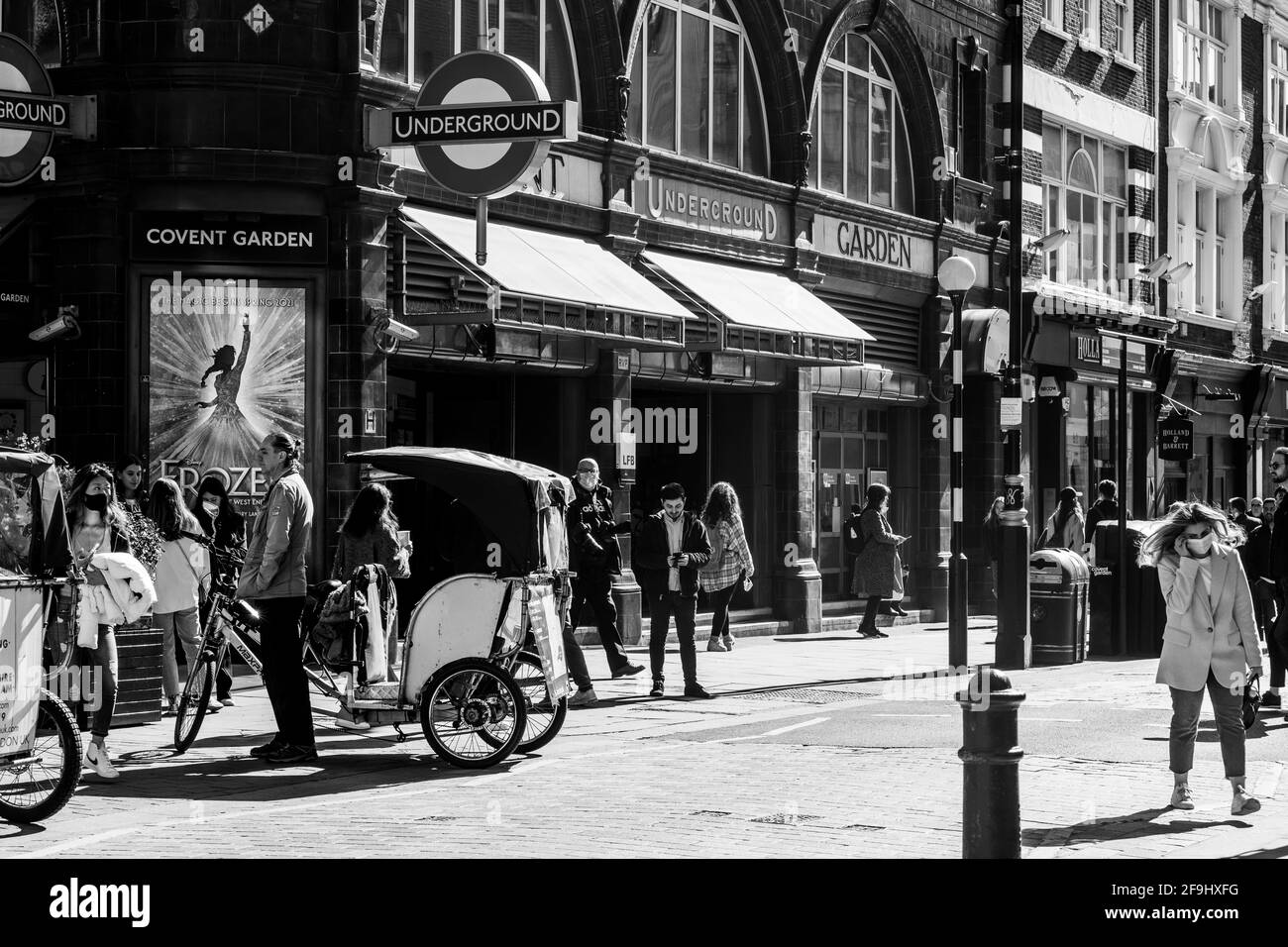 Après Lockdown London West End Soho Banque D'Images