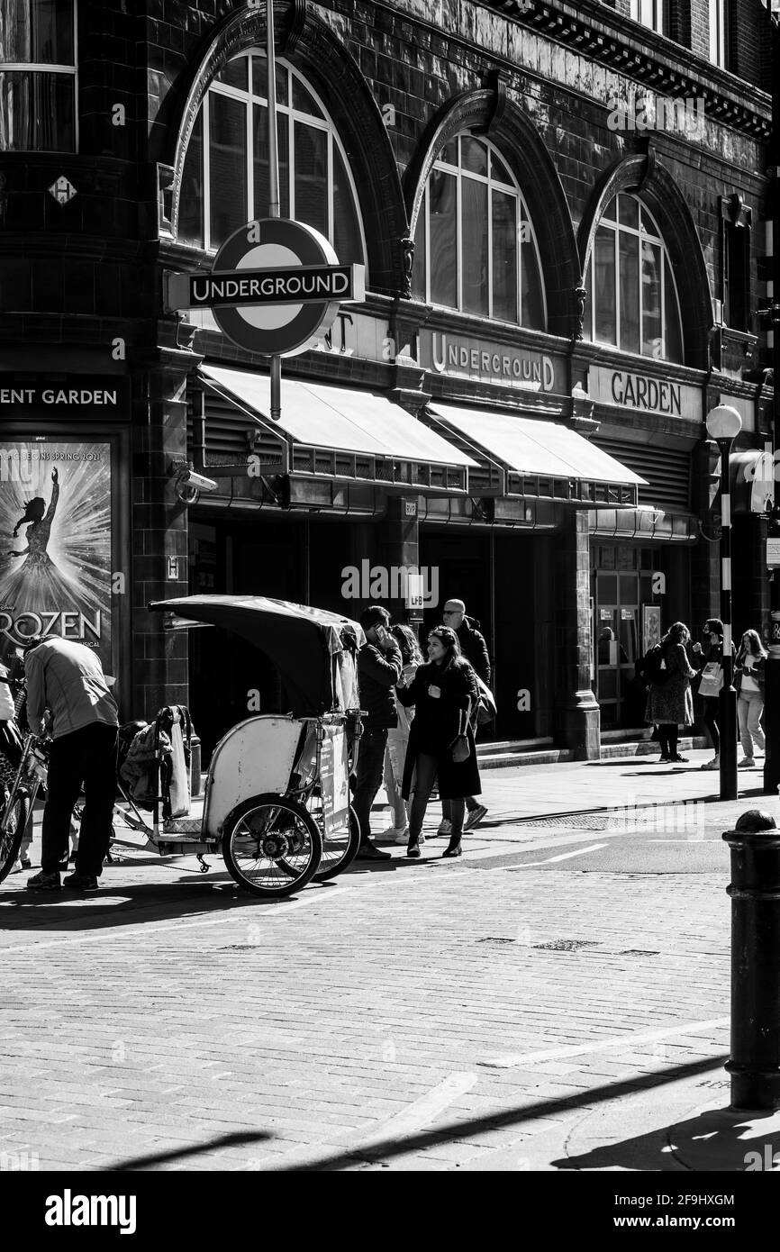 Après Lockdown London West End Soho Banque D'Images
