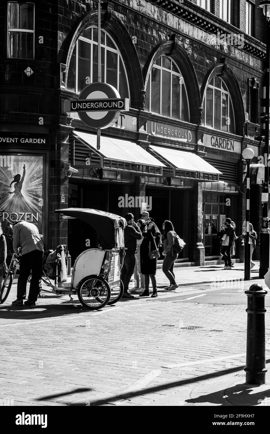 Après Lockdown London West End Soho Banque D'Images