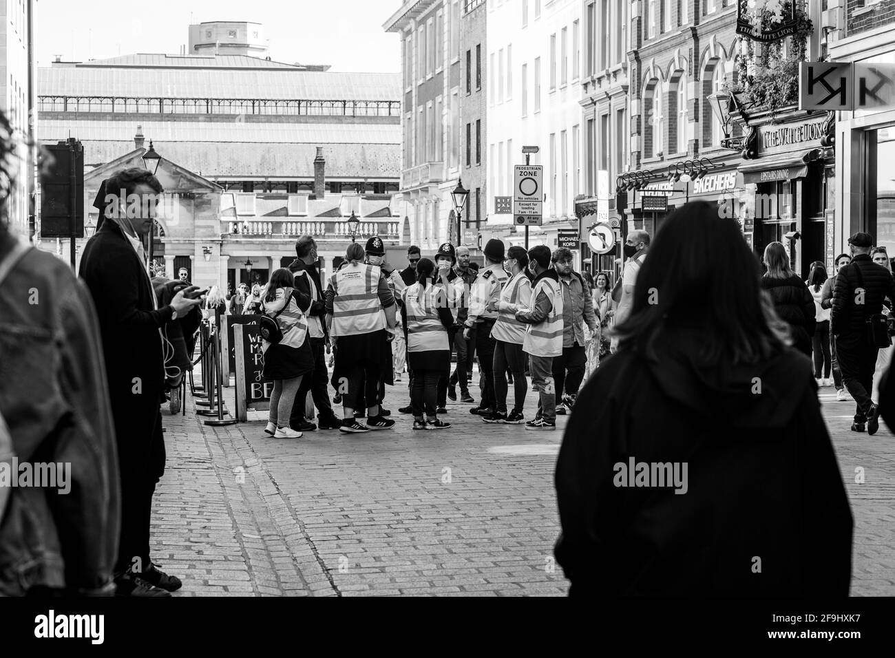Après Lockdown London West End Soho Banque D'Images
