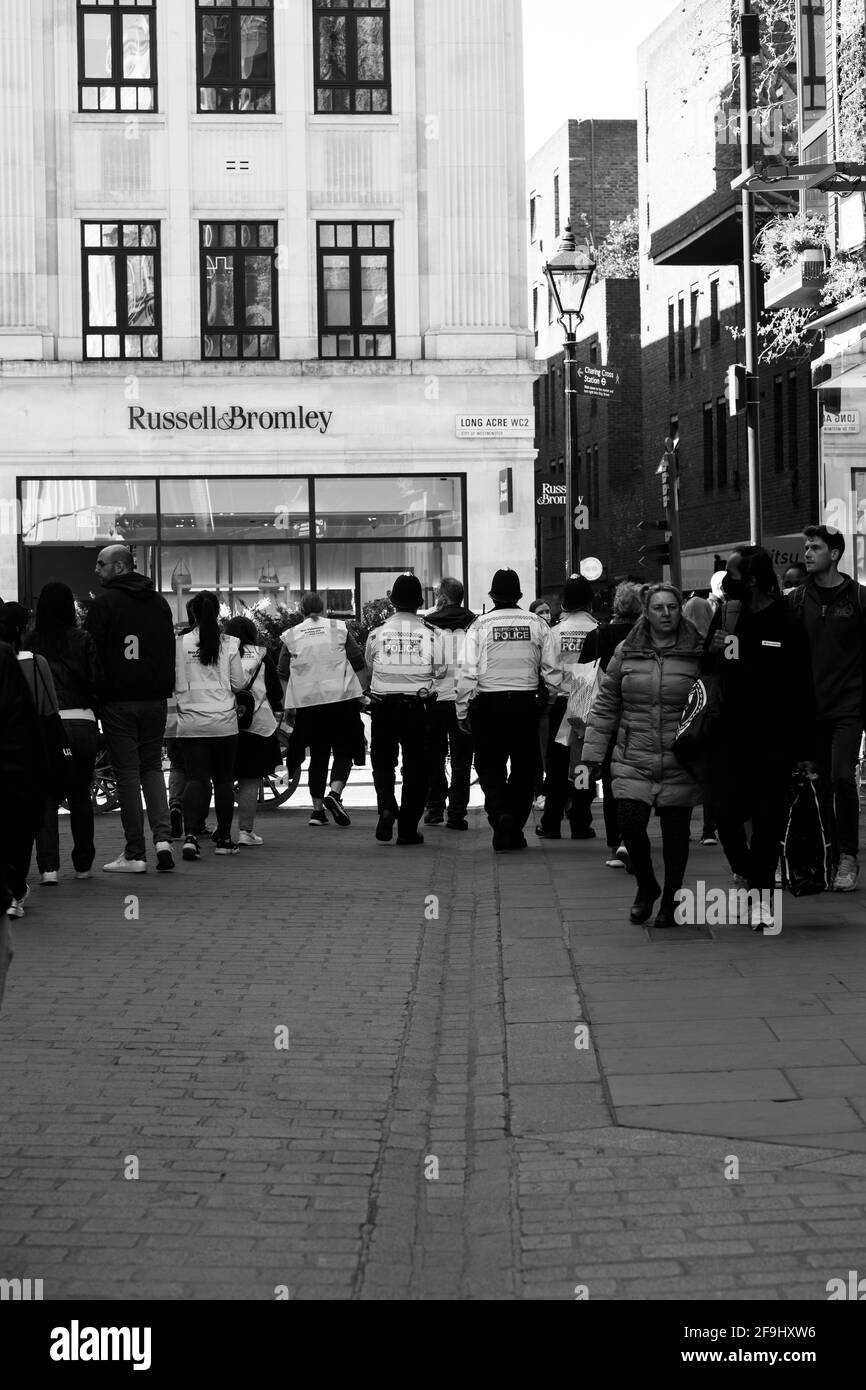 Après Lockdown London West End Soho Banque D'Images