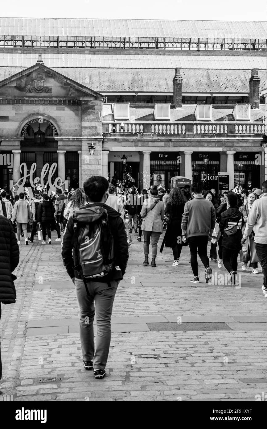 Après Lockdown London West End Soho Banque D'Images