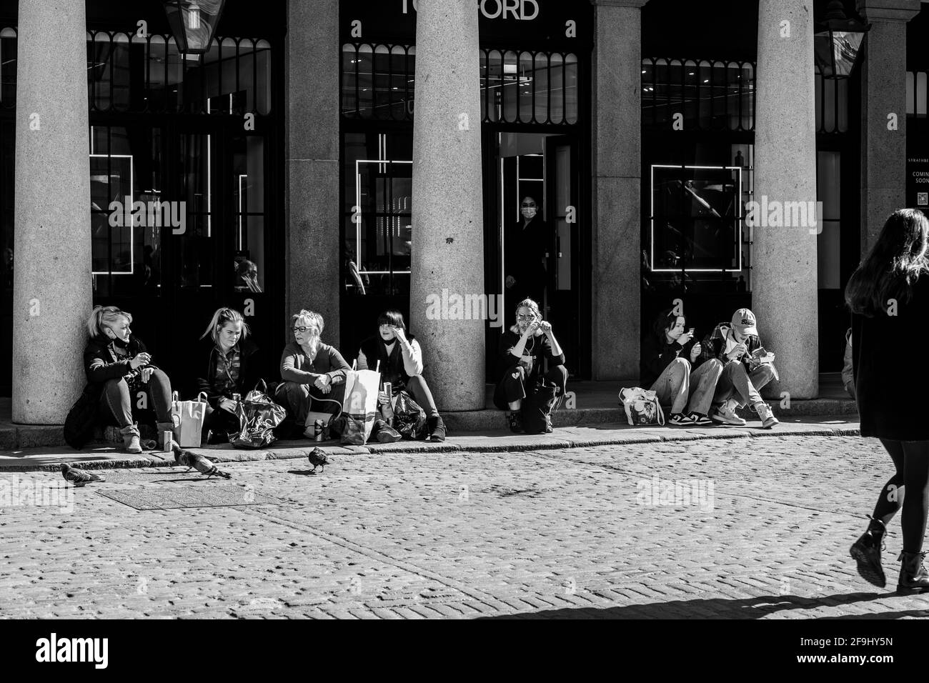 Après Lockdown London West End Soho Banque D'Images