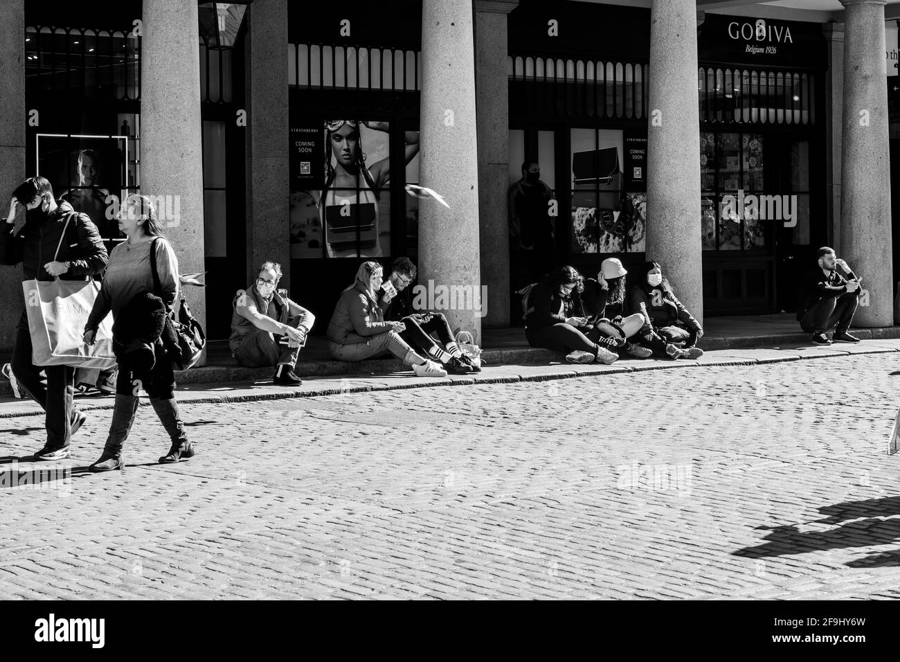 Après Lockdown London West End Soho Banque D'Images