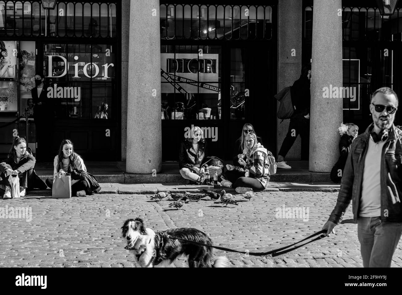 Après Lockdown London West End Soho Banque D'Images