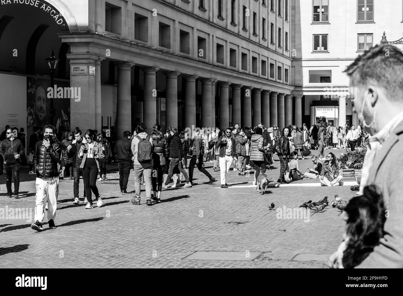 Après Lockdown London West End Soho Banque D'Images