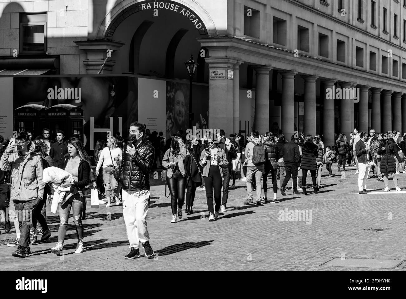 Après Lockdown London West End Soho Banque D'Images