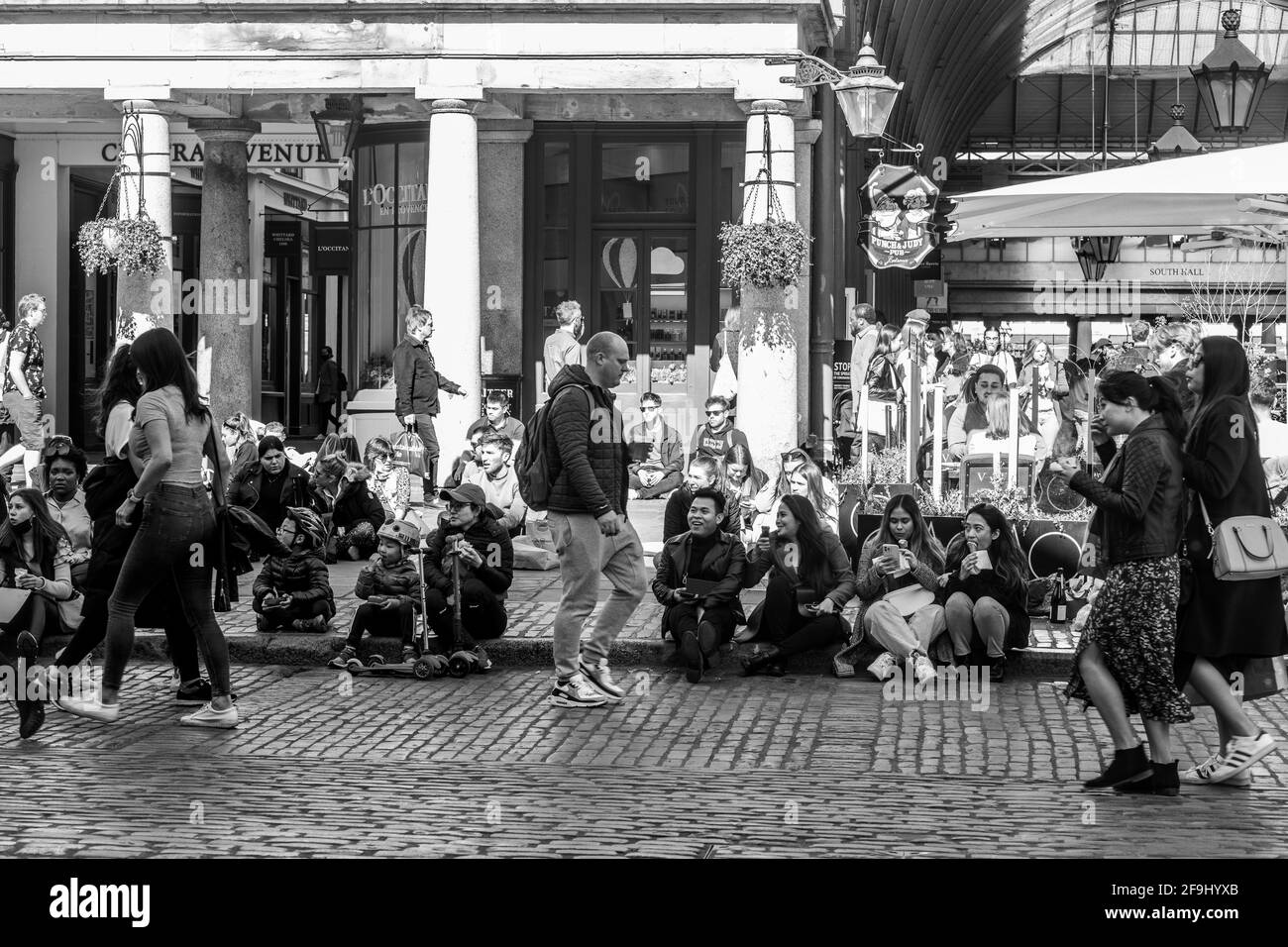 Après Lockdown London West End Soho Banque D'Images