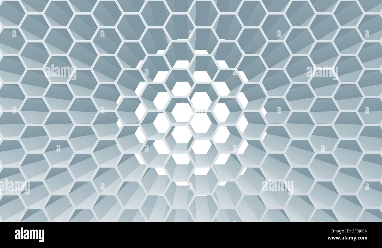 Nid d'arrière-plan géométrique abstraite hexagonale Illustration de Vecteur