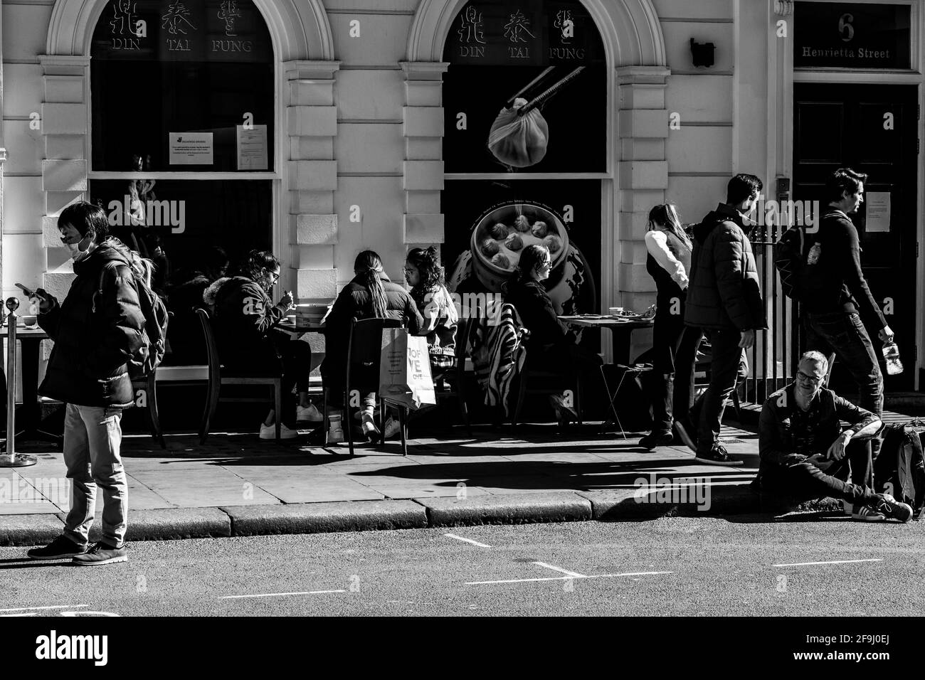Après Lockdown London West End Soho Banque D'Images