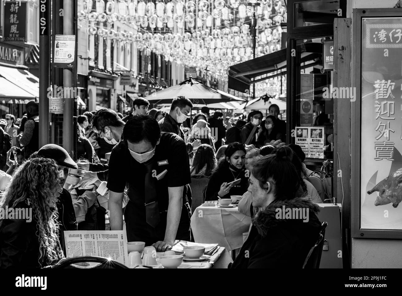 Après Lockdown London West End Soho Banque D'Images