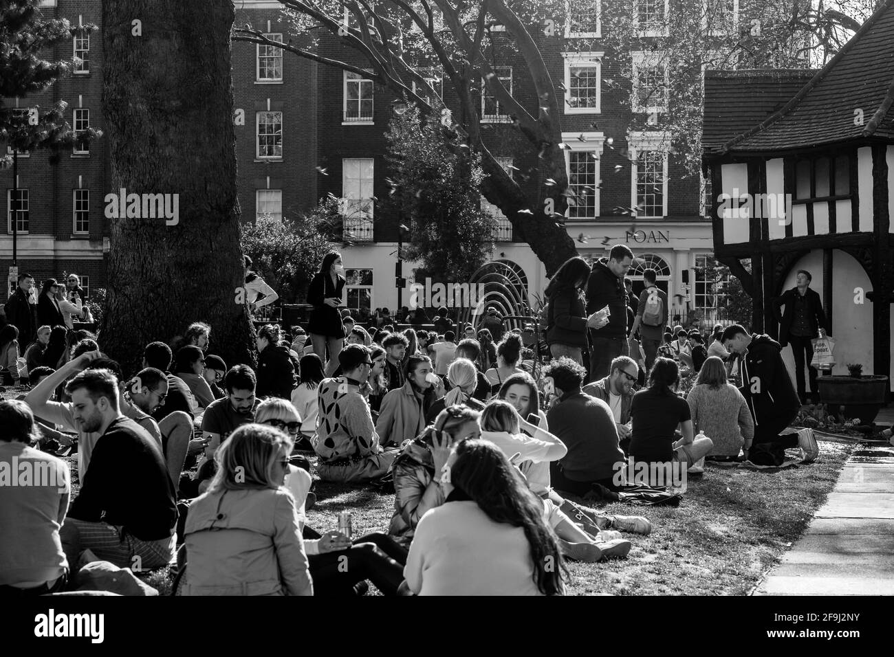 Après Lockdown London West End Soho Banque D'Images