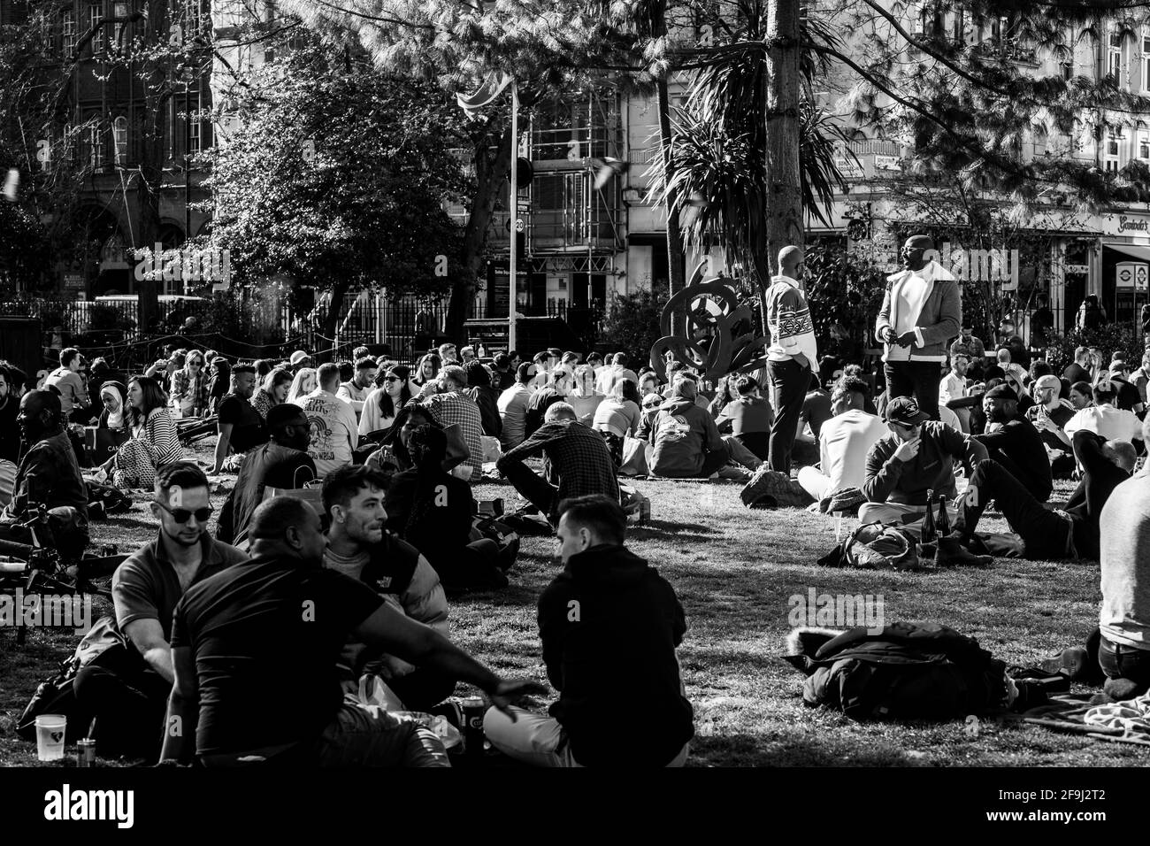 Après Lockdown London West End Soho Banque D'Images