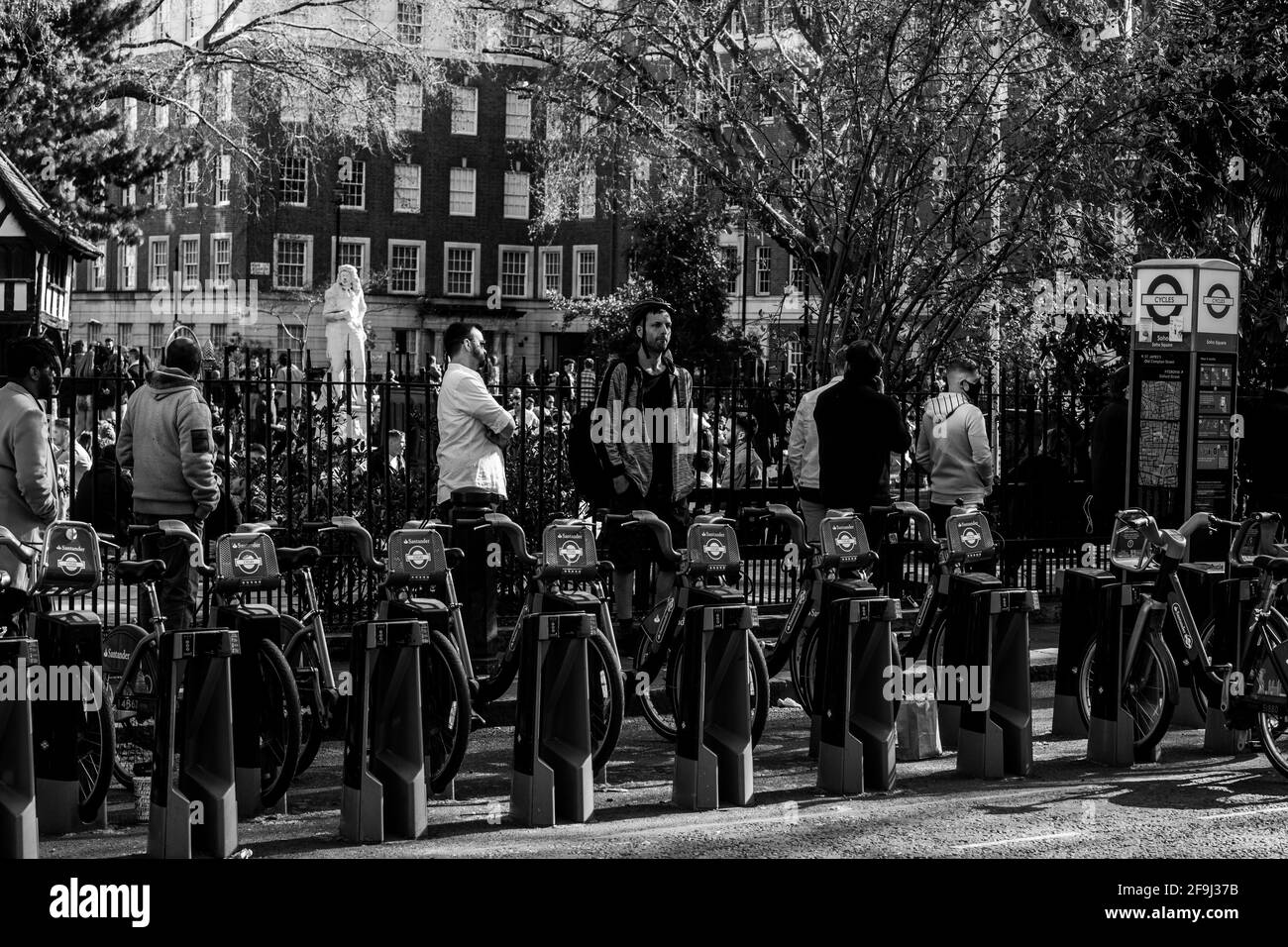 Après Lockdown London West End Soho Banque D'Images