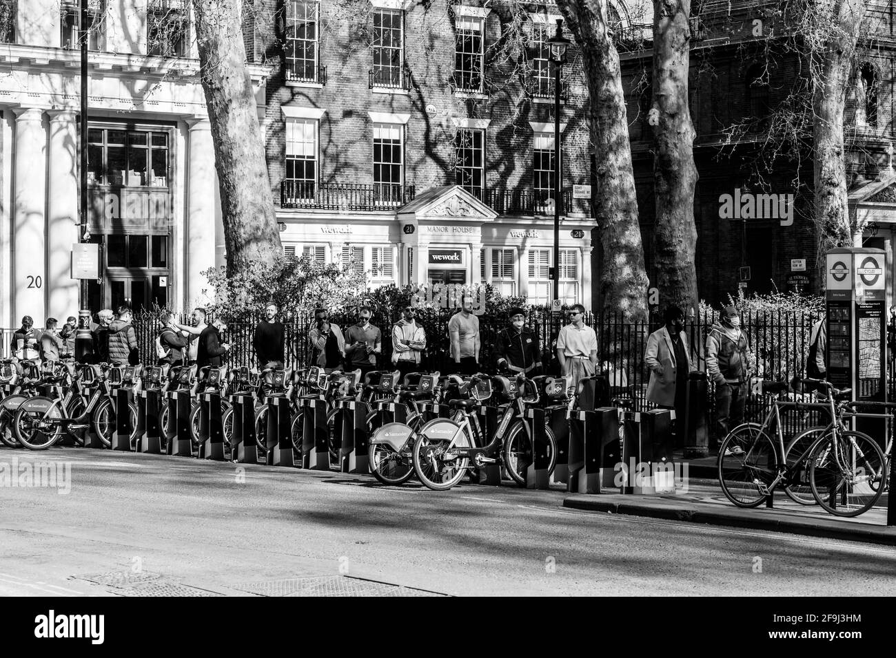 Après Lockdown London West End Soho Banque D'Images