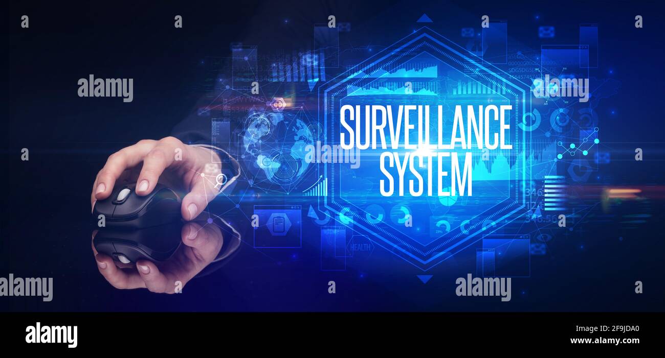 périphérique sans fil portable, concept de cyber-sécurité Banque D'Images
