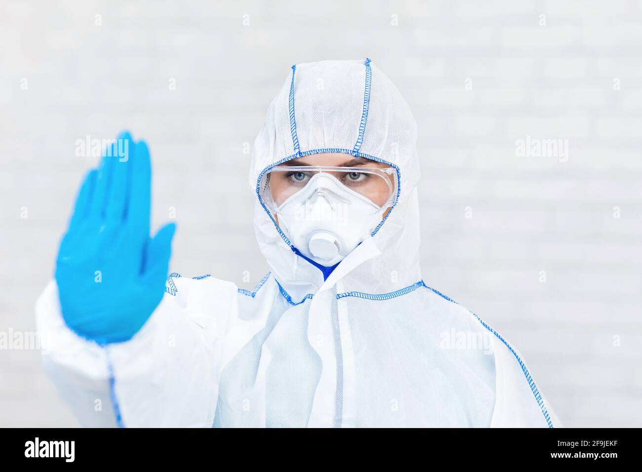 Bloquer la propagation de l'épidémie, des soins de santé et du traitement pendant le virus Covid-19 Banque D'Images