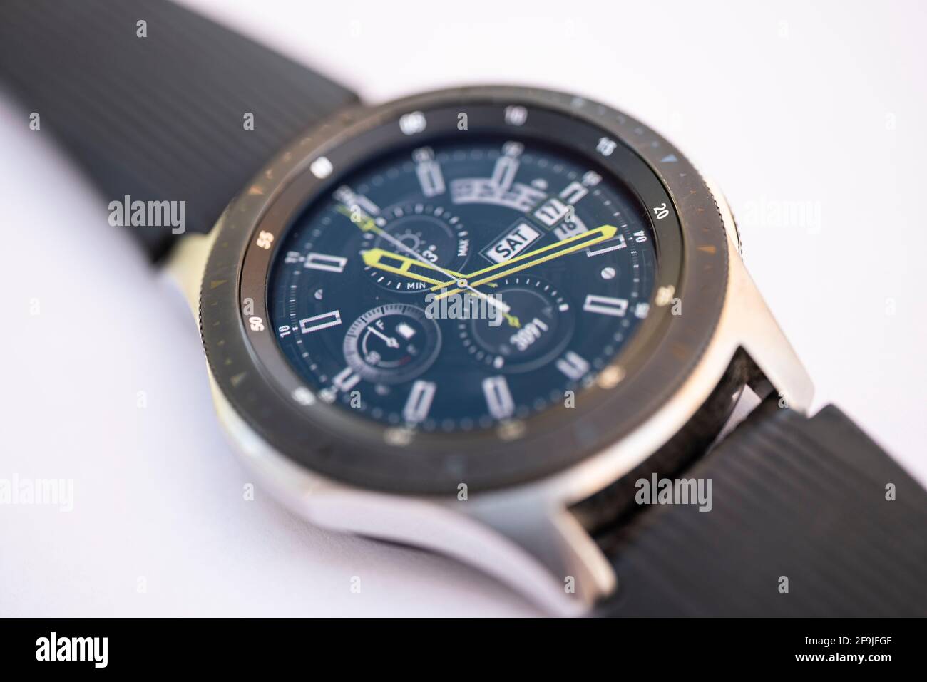 Montre intelligente Samsung Galaxy Watch Banque D'Images