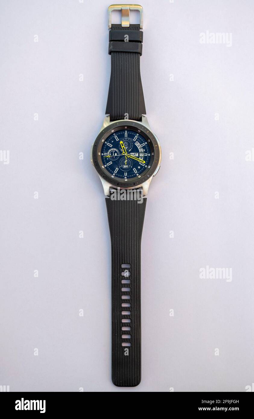 Montre intelligente Samsung Galaxy Watch Banque D'Images