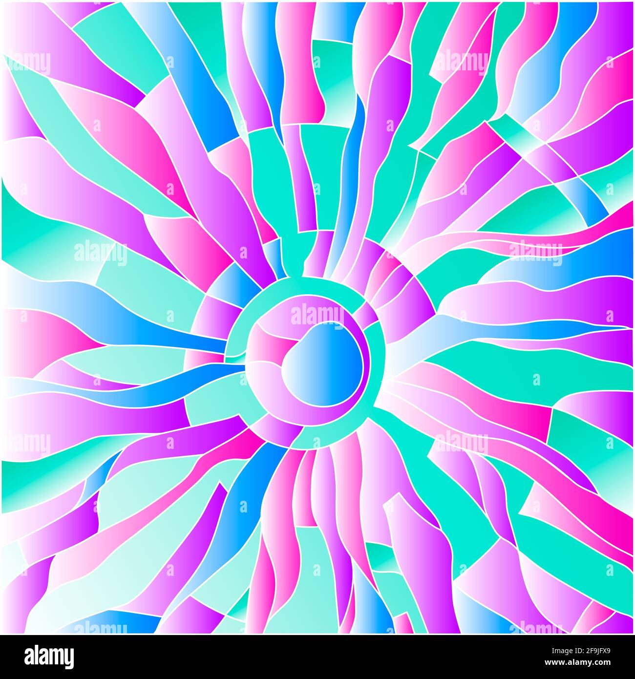 Éléments de conception de mosaïque de formes différentes. Répétition 3D. Repeint facilement. Illustration Banque D'Images