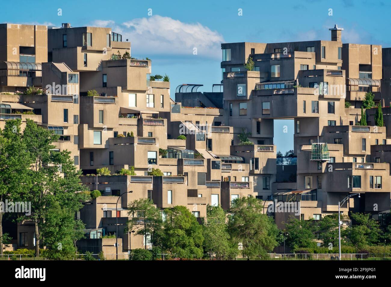 Habitat 67, architecture moderne à Montréal, Canada Banque D'Images