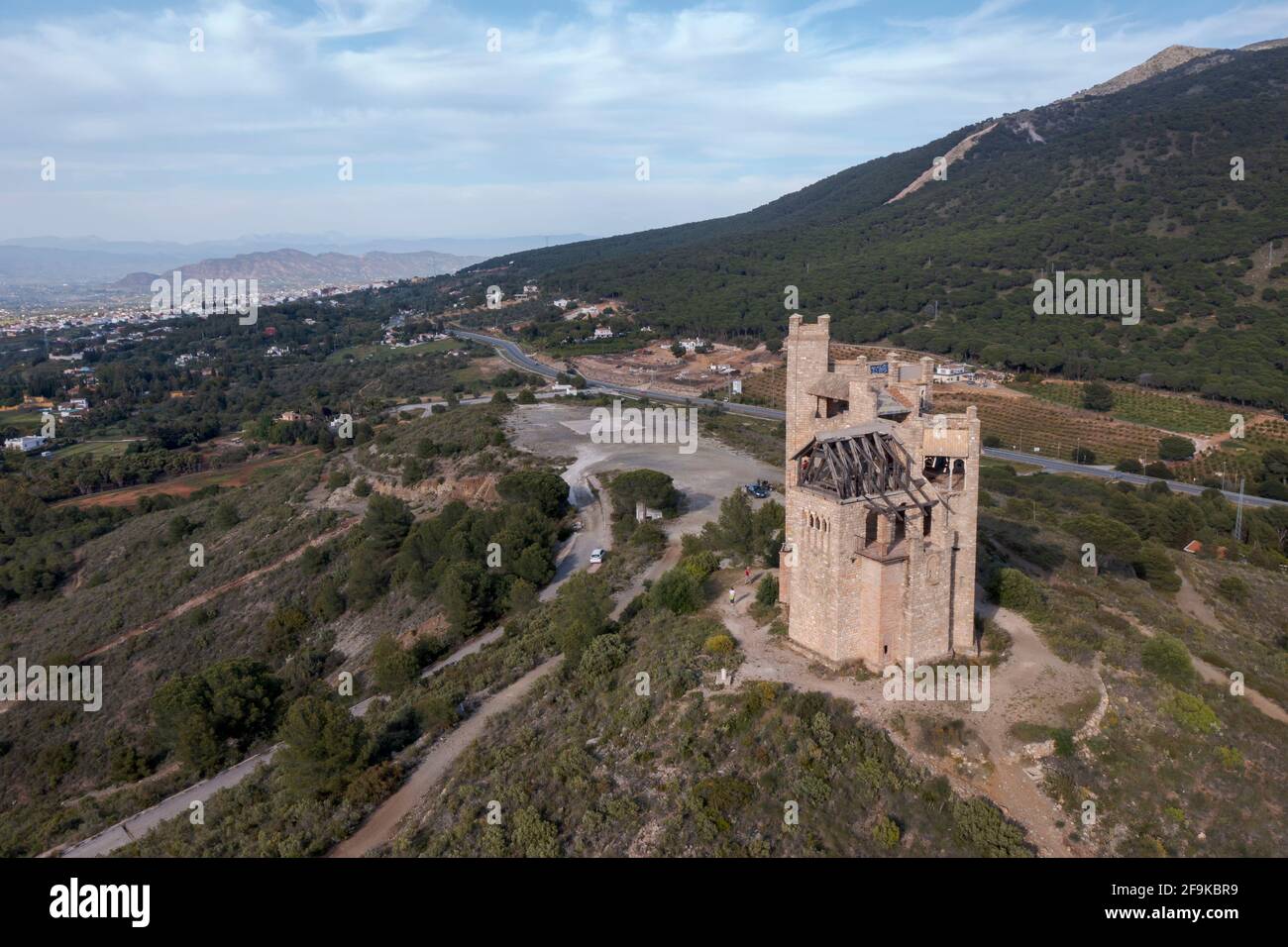 Château de la Mota à Alhaurin el Grande dans la province de Malaga, Espagne. Banque D'Images