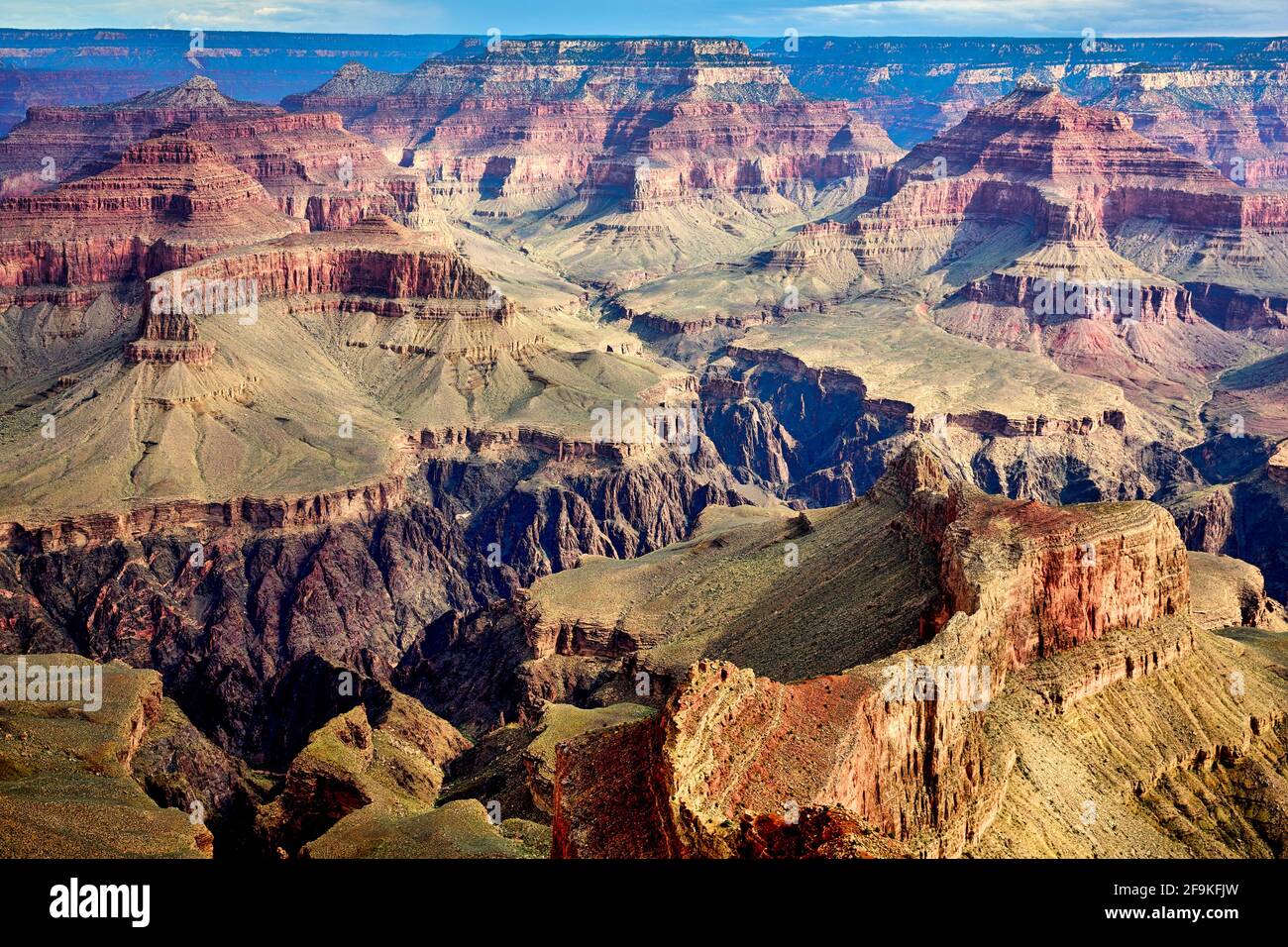 Grand Canyon. Arizona États-Unis. Vue panoramique sur le plateau sud Banque D'Images