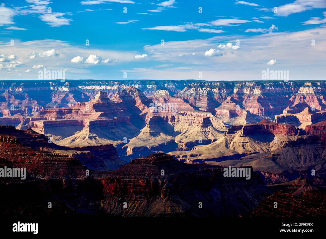 Grand Canyon. Arizona États-Unis. Vue panoramique sur le plateau sud Banque D'Images