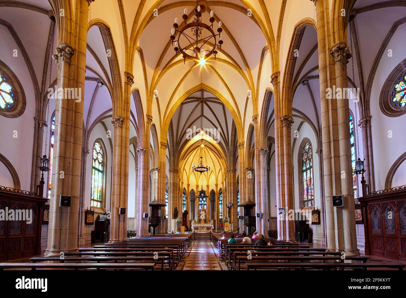 Catedral de Sao Pedro de Alcantara à Petropolis Brésil Banque D'Images